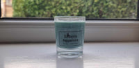 9cl Peppermint scented candle with mint and eucalyptus aroma